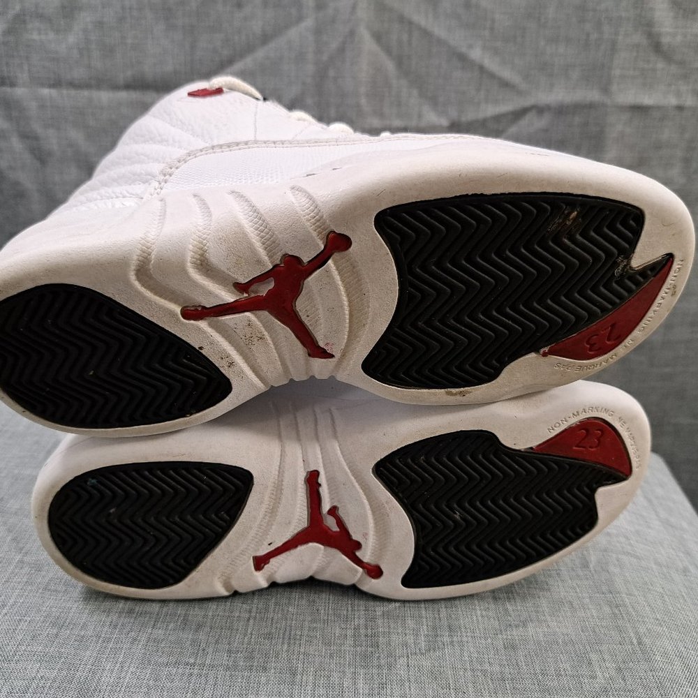 %Nike Air Jordan Retro 12 “Twist” Metallic Red Preschool Size 2.5Y AJ27 - Picture 6 of 12